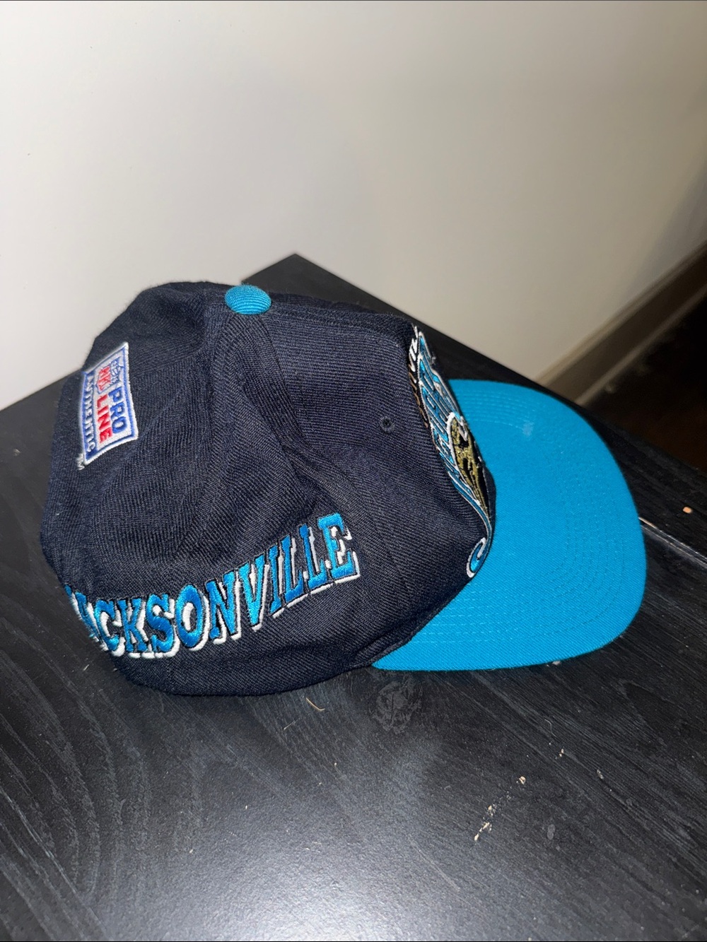 Jacksonville Jaguars Vintage Snapback Hat - Teal & Black - Picture 4 of 4